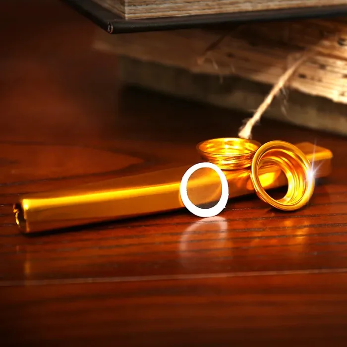 Metal Kazoo Lightweight Portable for Beginner Flute Instrument Music Lover Woodwind Instrument Simple Design Lightweight Whistle - Image 5