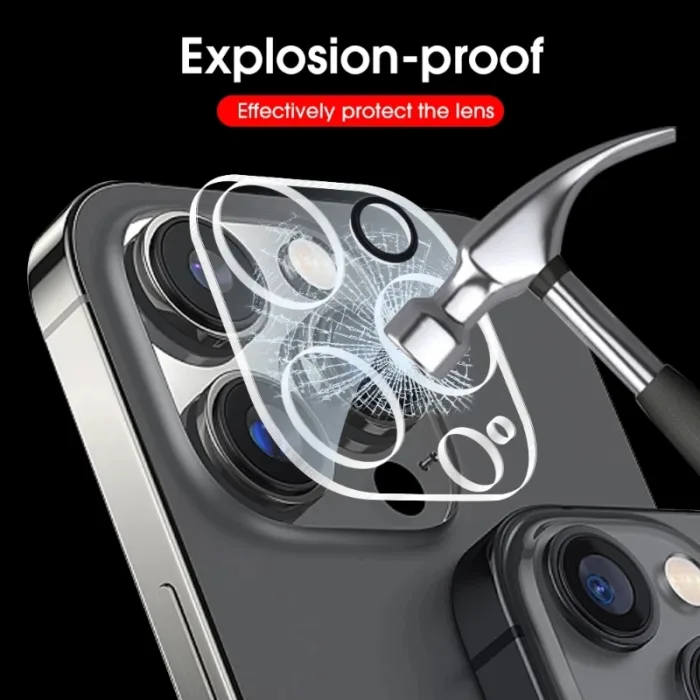3Pcs Camera Lens Protector for IPhone 13 14 Pro Max X 15 Lens Protective Glass for IPhone 11 12 PRO XS MAX Mini Tempered Glass - Image 3