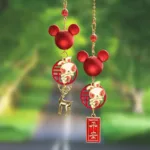 JSNYCar Interior Decoration Pendant Cute Mickey Head Rearview Mirror Pendant Decoration For Car Goods Car Interior Accessories - Image 7