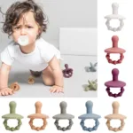 Silicone Pacifier Baby Silicone Nipple Bpa Free Silicone Food Grade Baby Teether Grade Accessories Chewable Nurs Teething Toys