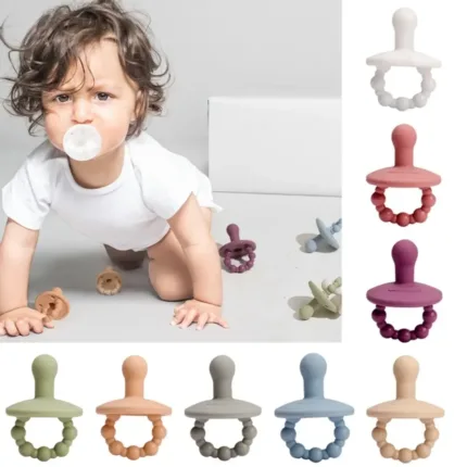 Silicone Pacifier Baby Silicone Nipple Bpa Free Silicone Food Grade Baby Teether Grade Accessories Chewable Nurs Teething Toys