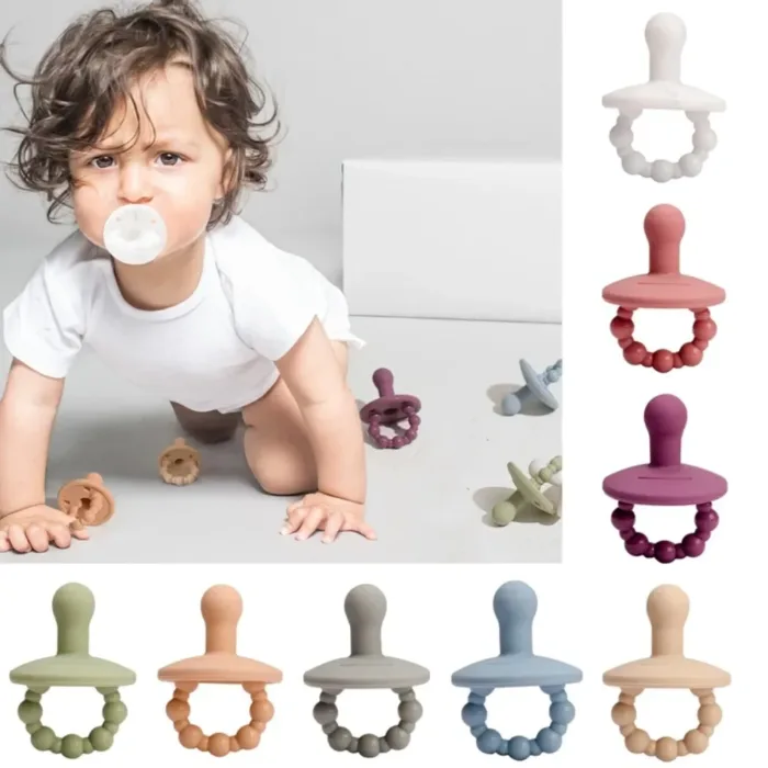 Silicone Pacifier Baby Silicone Nipple Bpa Free Silicone Food Grade Baby Teether Grade Accessories Chewable Nurs Teething Toys - Image 1