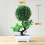 Green Artificial Plants Bonsai Small Tree Pot Plants Simulation Plastic Flowers Potted Ornaments Home Hotel Garden Decoration - Image 5