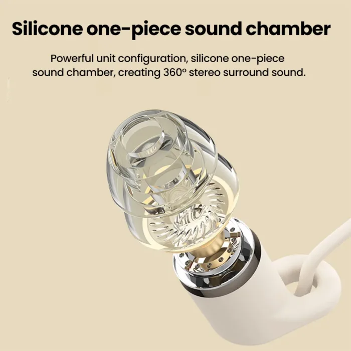 Soft Silicone Headphones Wired Handsfree Type C 3.5mm Jack Earphones In-Ear Sleep Wired Headset With Mic In-line Control Earbuds - Image 5