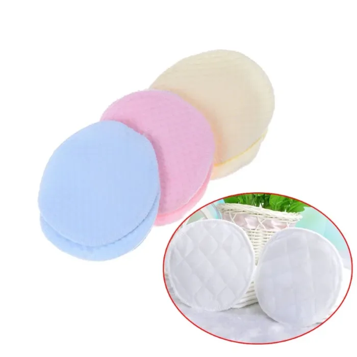 1Pcs Reusable Washable Soft Cotton Absorbent Mom Mother Baby Breast Feeding Nursing Pads Bra Inserts Supplies Random Color - Image 2