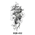 210 * 114mm Dragon, Snake, Lion Tattoo Sticker For Men And Women Black And White Color Transfer Printing Temporary Tattoos Art - Image 29