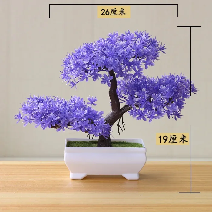 1pc Artificial Plants Bonsai Small Tree Simulation Plants Fake Flowers Table Potted Ornaments Home Decoration Hotel Garden Decor - Image 31