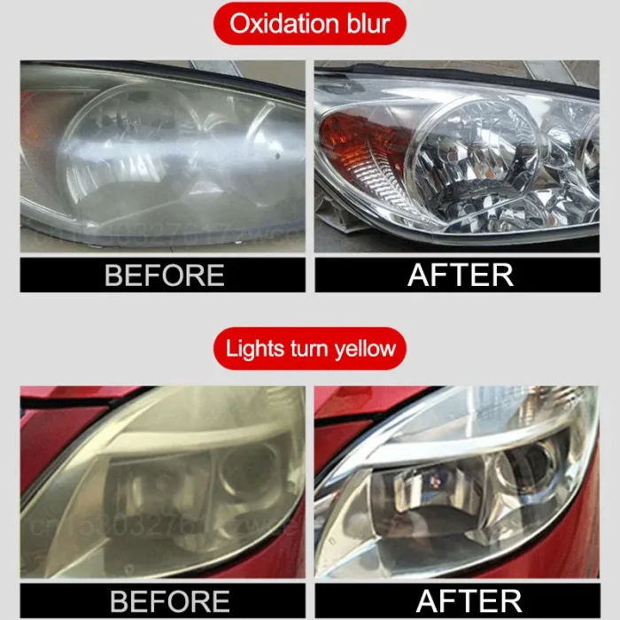 Car Headlight Restoration Polishing Kits Headlamp Scratch Remover Repair Cleaning Paste Remove Oxidation Headlight Polish Liquid - Image 3
