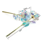 Artificial Flower Foil Rose Flower Valentine'S Day Gifts 24k Golden Plated Gold Rose Lasts Forever Love Flower for Lover - Image 6