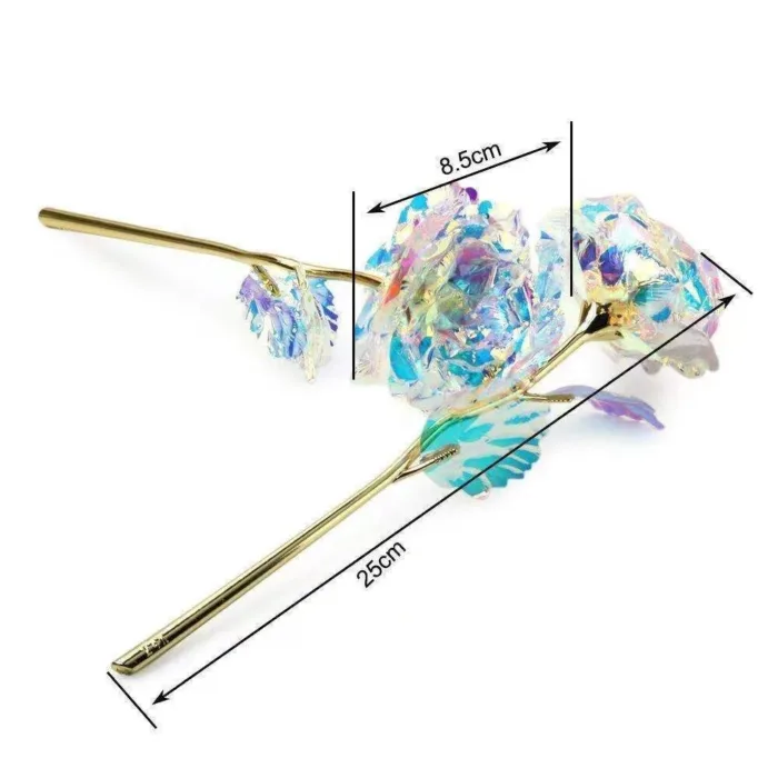 Artificial Flower Foil Rose Flower Valentine'S Day Gifts 24k Golden Plated Gold Rose Lasts Forever Love Flower for Lover - Image 6