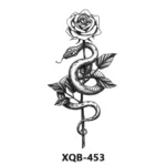 210 * 114mm Dragon, Snake, Lion Tattoo Sticker For Men And Women Black And White Color Transfer Printing Temporary Tattoos Art - Image 28