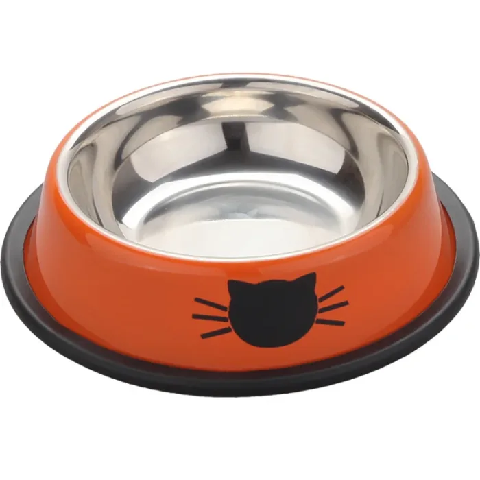 New Assemblable Multicolor Stainless Steel Dog Cat Bowl Non-slip Non-fall Eat Drink Pet Food Container Feeder Dish Bowl - Image 3