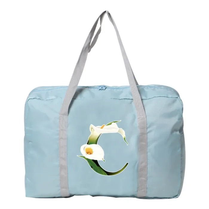 Travel Bag Unisex Large Capacity Bag Luggage WaterProof Travel Accessories Flower Color Clothes Storage Nylon Foldable Handbags - Image 28