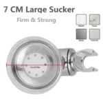 360°Swivel Vacuum Suction Cup Shower Head Holder Relocatable Handheld Showerhead Holder Wall Mounted Adjustable Bathroom Bracket - Image 4