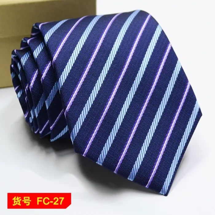 67 Styles Men's Ties Solid Color Stripe Flower Floral 7-8cm Jacquard Necktie Accessories Daily Wear Cravat Wedding Party Gift - Image 7