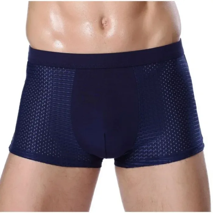 4XL Plus Banboo Fiber Men Underwear Male Boxer Solid Panties Shorts Men's  Underpants Breathable Intimate Man Boxers - Image 8
