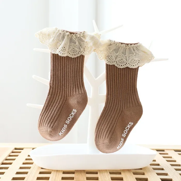 Baby Socks Newborn Lace Socks Baby Girl Knee High Long Infant Toddler Children Kids Non-slip Floor Socks Baby Stuff Accessories - Image 8