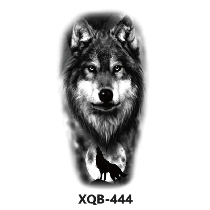 210 * 114mm Dragon, Snake, Lion Tattoo Sticker For Men And Women Black And White Color Transfer Printing Temporary Tattoos Art - Image 4