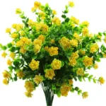 Artificial Flowers Outdoor Fake Flowers Home Decoration Plastic Green Bush Balcony Living Room Holiday Party Decoration Camellia - Image 6