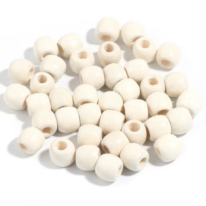 Natural Wooden Beads For Jewelry Making Big Hole Wood Beads Loose Spacer Beads DIY Hair Accessories Bracelet Necklace Wholesale - Image 11