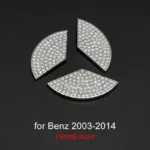 Luxury Bling Car Steering Wheel Diamond Emblem Decal Decoration Cover DIY Sticker Car Accessories for Mercedes Benz - Image 13