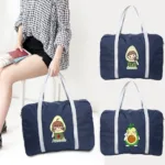 Boston Bags Travel Luggage Bag Foldable Travel Bags Nylon Pack WaterProof Storage Clothes Pack Organizer Avocado Printing Series