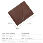 New Men's Wallet Money Bag PU Leather Business Short Wallet Vintage Soft Purse Multi-card Holder Portefeuille Homme Billetera - Image 6