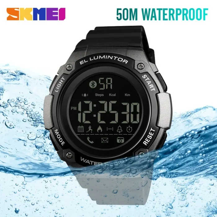 Skmei Bluetooth Smart Watch Step Counting Reminder Watch Support IOS Android Sports Electronic Watch E-Commerce - Image 1