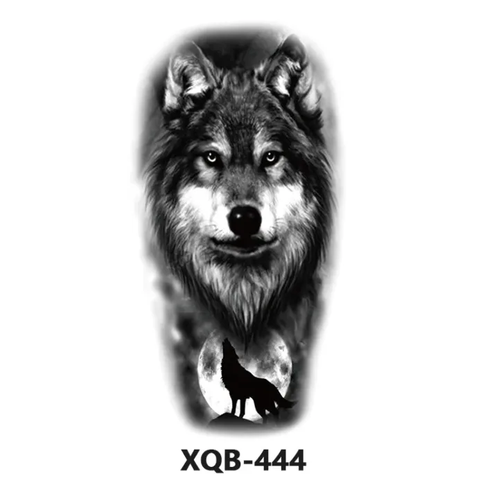 210 * 114mm Dragon, Snake, Lion Tattoo Sticker For Men And Women Black And White Color Transfer Printing Temporary Tattoos Art - Image 35