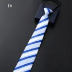 8Cm Daily Wear Lazy Zipper Cravat Necktie Accessories Men's Tie Jacquard Classic Fashion Wedding Party Gift Men Slim Skinny Tie - Image 17
