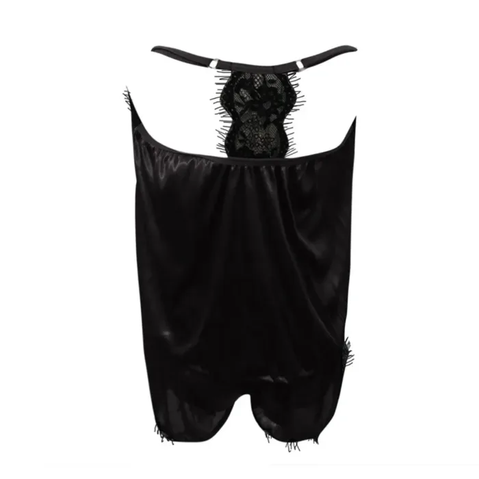 Women Summer Sexy Pajama Sets Sleepwear Sleeveless Strap Nightwear Lace Trim Satin Cami Top Brand Pijamas Strapless Pyjama Femme - Image 5