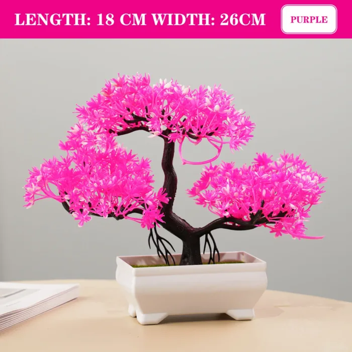Artificial Plants Bonsai Small Tree Simulation Pot Plants Fake Flowers Table Potted Ornaments for Hotel Garden Home Decor planta - Image 18