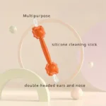 2pcs Cartoon lion baby nose cleaning stick baby ear cleaning tool nose scoop ear scoop nasal cavity cleaning baby essentials - Image 2