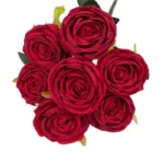 1PC A Bunch Of 7 Forks Silk Flower Emperor Concubine Rose Simulation Flower Home Living Room Wedding Decoration Roses - Image 2