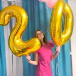 32 inch Large Gold figure Balloons 18 20 30 40 50 60 70 80 90 years adult Birthday Anniversary Decoration Number Balls Supplies - Image 3
