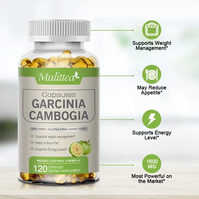Mulittea Garcinia Cambogia Capsules for Break down glucose prevent fat synthesis and Improve liver detoxification - Image 6