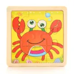 Baby Wooden Montessori Puzzle Child Game Wooden Puzzle 3D Cartoon Animal Puzzle Babies Toys Puzzles For Kids 1 2 3 Year Old - Image 23