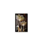 3 PCS Black and Gold Flower Wall Art Canvas Painting Living Room Decor Modern Abstract Poster Home Decor - Image 10