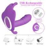 Women's Dildo Butterfly Vibrator Sex Toys for Women APP Remote Control Bluetooth Sexy Dildo Female Vibrators for Women - Image 2