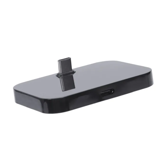 Mobile Phone Desktop Type-C Charger Stand Holder Cellphone Usb-C Charging Docking Station Black - Image 2