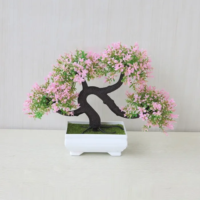 Simulated Potted Dragon Whisker Tree Bonsai Green Plant For Office Desktop Decoration Flowers Potted Home Creative Decoration - Image 2
