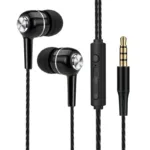 Universal 3.5mm Wired Headphones Sport Earbuds with Bass Phone Earphones Stereo Headset with Mic volume control Music Earphones - Image 2