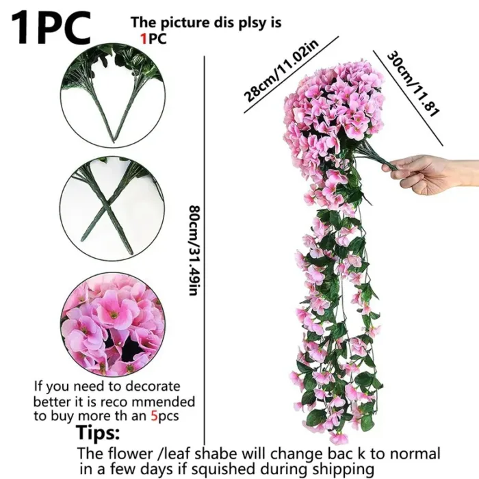 1PC Artificial Flowers Long Vine Rose Home Wedding Outdoor garden Arch Decorations Christmas Celebration photography party - Image 3