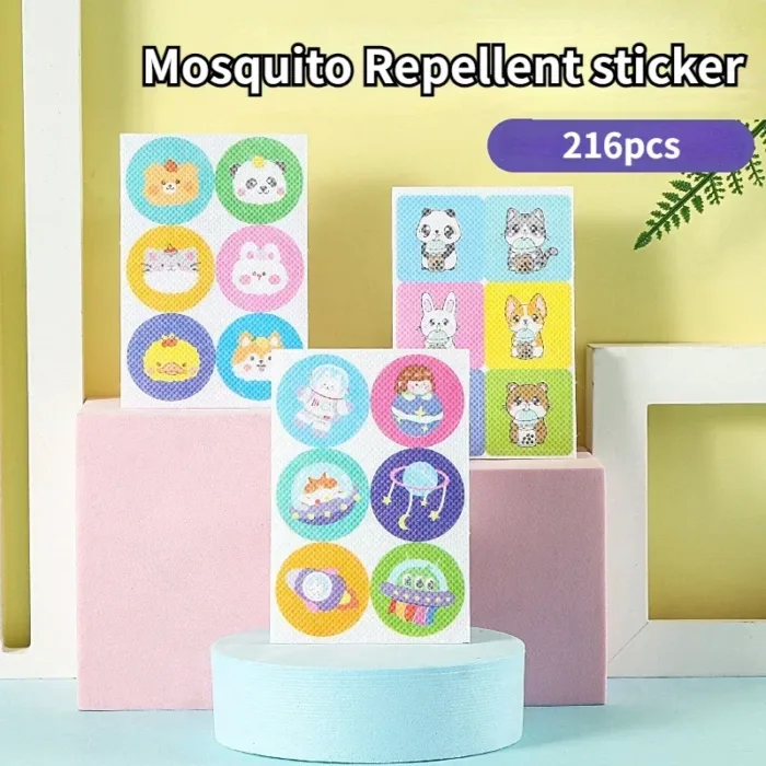 216pcs Mosquito Repellent Patches Stickers 100% Natural Non Toxic Pure Essential Oil Keep Insects Far Away Camping Travel - Image 1