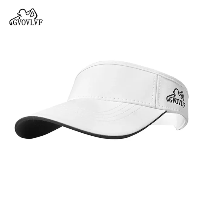 1pc Golf Visor Hat Sports Sun Visor Empty Top Sun Hat Adjustable Washed Solid For Men Women for Golf Cycling Fishing Tennis - Image 7
