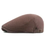 summer hollow mesh breathable sun hat classic solid color beret men and women universal hats outdoor sports cap - Image 8