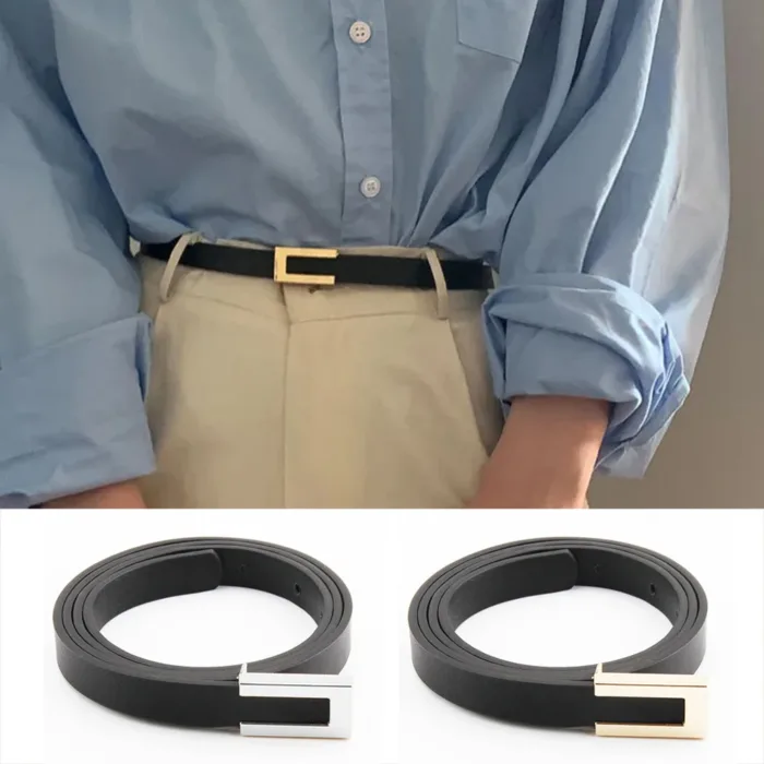 Luxury Brand Leather Women Waist Belt DesignerWomen Dress Party Cowhide Knot Belt Gold Alloy Buckle Waistband Jeans Female Gift - Image 2