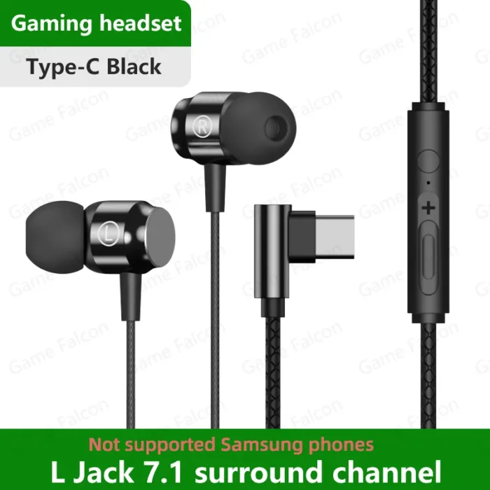 Falcon L Jack Magnetic Suction Wired Gaming Headset HiFi Bass Stereo 3.5mm Type-C Music Headset For Phone Computer Mic Headset - Image 10