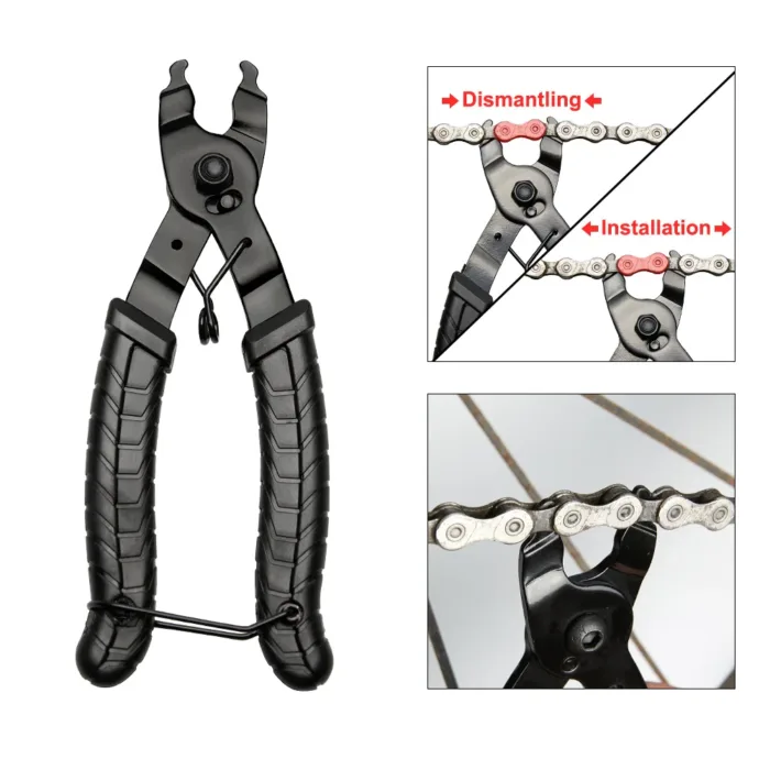 Bike Chain Tool Set, Bike Repair Tools, Chain Cutter Chain Opener, Chain Buckle Pliers, Wear Indicator Tool Standing Accessories - Image 9