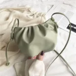 Fashion Women Shoulder Bag New Arrival Crossbody Bag Female Solid Color Pleated Design Ladies Bag Mini Zipper Cloud Bag For Girl - Image 10